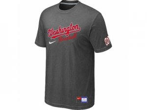 MLB Washington Nationals D.Grey Nike Short Sleeve Practice T-Shirt