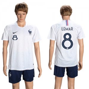 France 8 LEMAR Away 2018 FIFA World Cup Soccer Jersey