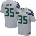 Men's Nike Seattle Seahawks #35 DeShawn Shead Elite Grey Alternate NFL Jersey