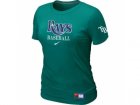 Women Tampa Bay Rays Nike L.Green Short Sleeve Practice T-Shirt