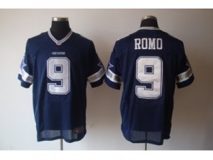 nike nfl dallas cowboys #9 romo grey blue [Elite]