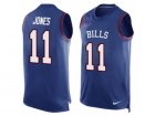 Mens Nike Buffalo Bills #11 Zay Jones Limited Royal Blue Player Name & Number Tank Top NFL Jersey