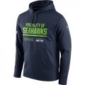 Men's Seattle Seahawks Nike Navy Circuit Property Of Performance Pullover Hoodie