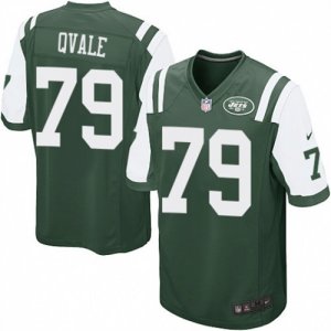 Mens Nike New York Jets #79 Brent Qvale Game Green Team Color NFL Jersey