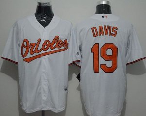 Baltimore Orioles #19 Chris Davis White New Cool Base Stitched Baseball Jersey