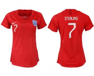 England 7 STERLING Away Women 2018 FIFA World Cup Soccer Jersey