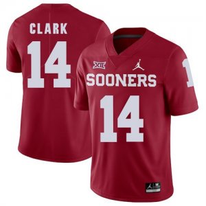 Oklahoma Sooners #14 Reece Clark Red College Football Jersey