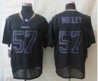 Nike jerseys baltimore ravens #57 mosley black[Elite lights out]