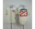 mlb jerseys chicago cubs #23 sandberg cream[1929 m&n]