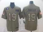 Nike Vikings #19 Adam Thielen 2019 Olive Camo Salute To Service Limited Jersey