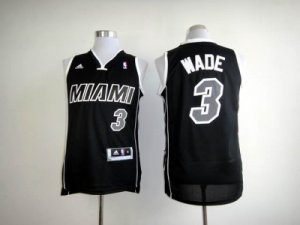 nba miami heat #3 wade black[revolution 30 swingman