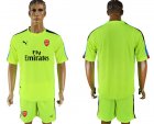 2017-18 Arsenal Fluorescent Green Goalkeeper Soccer Jersey