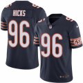 Mens Nike Chicago Bears #96 Akiem Hicks Limited Navy Blue Rush NFL Jersey