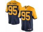 Mens Nike Green Bay Packers #95 Ricky Jean-Francois Limited Navy Blue Alternate NFL Jersey