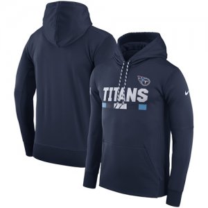 Men\'s Tennessee Titans Nike Navy Sideline Team Name Performance Pullover Hoodie