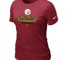 Women Pittsburgh Steelers Red T-Shirt