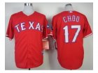 mlb jerseys texas rangers #17 choo red[2014 new][choo]