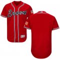 2016 Men Atlanta Braves Majestic Red Flexbase Authentic Collection Team Jersey