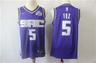 Kings #5 De'Aaron Fox Purple Nike Swingman Jersey