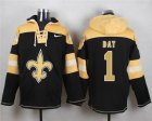 Nike New Orleans Saints #1 Who Dat Black Player Pullover Hoodie