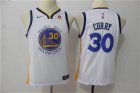 Warriors #30 Stephen Curry White Youth Nike Swingman Jersey