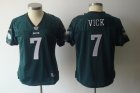 women nfl philadelphia eagles #7 vick green