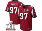 Mens Nike Atlanta Falcons #97 Grady Jarrett Elite Red Team Color Super Bowl LI 51 NFL Jersey