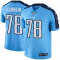 Youth Nike Tennessee Titans #78 Jack Conklin Light Blue Stitched NFL Limited Rush Jersey