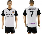 2017-18 Valencia CF 7 A.NEGREDO Home Soccer Jersey