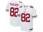 Mens Nike San Francisco 49ers #82 Logan Paulsen Elite White NFL Jersey