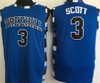 One Tree Hill Ravens #3 Lucas Scott Blue College Basketball Jersey