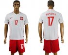 Poland #17 Kapustka Home Soccer Country Jersey