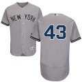 Men's Majestic New York Yankees #43 Austin Romine Grey Flexbase Authentic Collection MLB Jersey