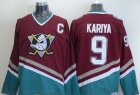 NHL Anaheim Ducks #9 Paul Kariya Red CCM Throwback Stitched Jerseys