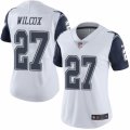 Women's Nike Dallas Cowboys #27 J.J. Wilcox Limited White Rush NFL Jersey