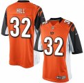 Men's Nike Cincinnati Bengals #32 Jeremy Hill Limited Orange Alternate NFL Jersey