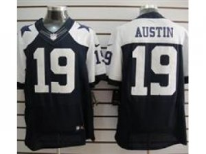 Nike NFL Dallas Cowboys #19 Miles Austin Thankgivings Blue Elite jerseys