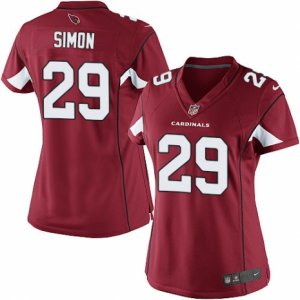 Women\'s Nike Arizona Cardinals #29 Tharold Simon Limited Red Team Color NFL Jersey