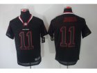Nike NFL Atlanta Falcons #11 Julio Jones black jerseys[Elite lights out]