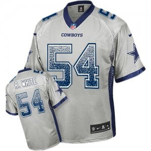 Nike Dallas Cowboys #54 Randy White Grey Jersey(Elite Drift Fashion)