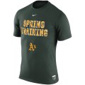 MLB Men's Oakland Athletics Nike 2016 Authentic Collection Legend Issue Spring Training Performance T-Shirt - Green