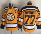 Boston Bruins #77 Ray Bourque Yellow Winter Classic CCM Throwback Stitched NHL Jersey