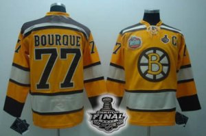 nhl boston bruins #77 bourque yellow[2011 stanley cup]