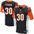 Men's Nike Cincinnati Bengals #30 Cedric Peerman Elite Black Team Color NFL Jersey