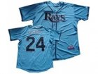 MLB Tampa Bay Rays #24 Manny Ramirez Jersey LT blue