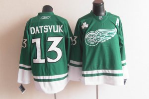 nhl detroit red wings #13 datsyuk green