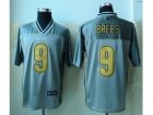 Nike New Orleans Saints #9 Brees Grey Jerseys(Vapor Elite)