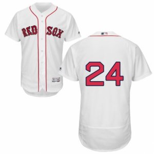 Men\'s Majestic Boston Red Sox #24 David Price White Flexbase Authentic Collection MLB Jersey