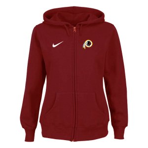 Women NEW Washington Red Skins Ladies Tailgater Full Zip Hoodie red