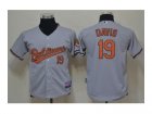 Youth mlb jerseys baltimore orioles #19 davis grey